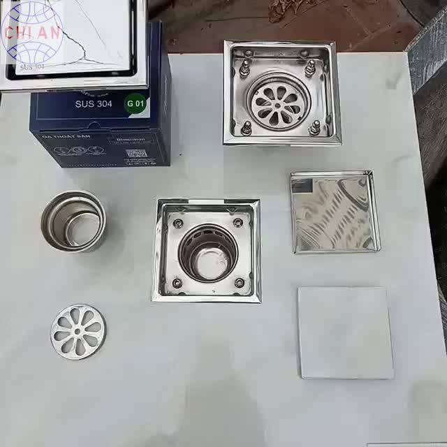 Ga thoát sàn ngăn mùi Inox SUS 304 - Chống mùi hôi và côn trùng - Thiết kế sang trọng - G01