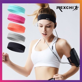 Băng đô trán thể thao chặn mồ hôi headband nam nữ thời trang co giãn chống trượt bản 5cm Rexchi