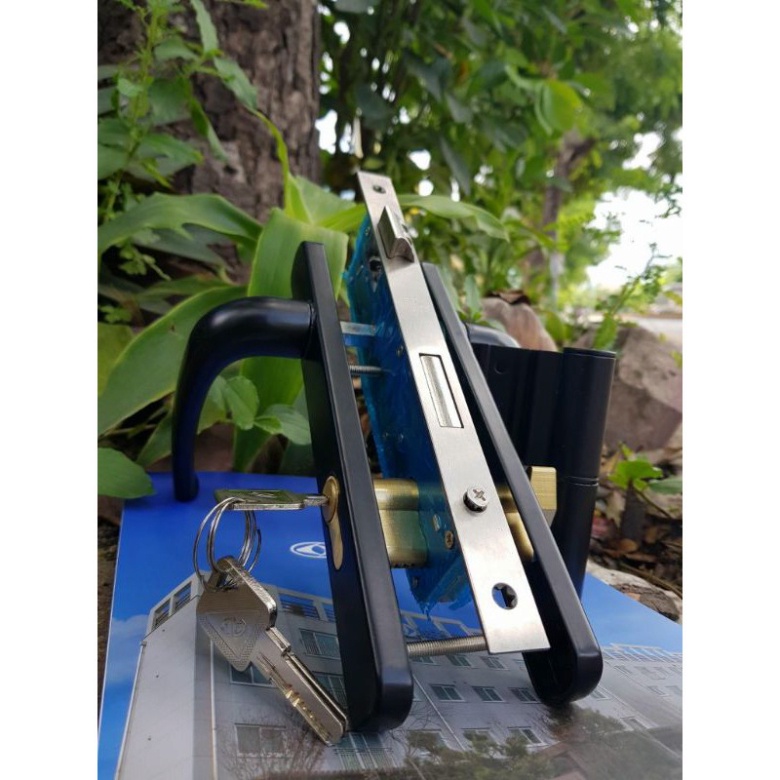 Khóa cửa tay gạt AG lắp cửa nhôm hệ 55 Vát Cạnh , PMA, Việt Pháp