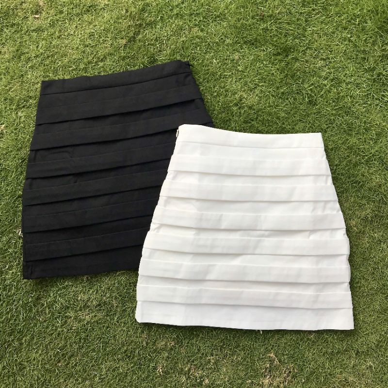 Váy quần WONDER HOUSE xếp ly ngang chất kaki mềm công sở, dạo phố nữ tính - Bae skirt