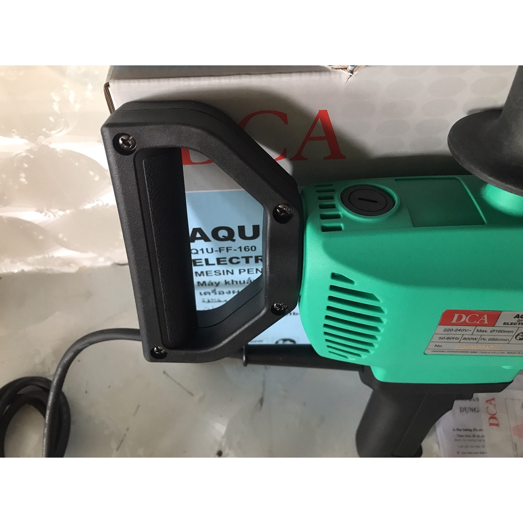 [CHÍNH HÃNG][Tặng Gậy] Máy khuấy sơn | Máy trộn sơn cầm tay DCA  AQU160 công suất 800W- ( Cam kết lõi đồng 100%)