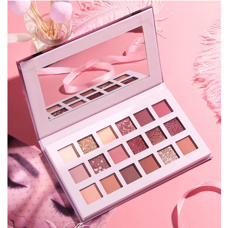 Bảng Phấn Mắt Nội Địa Trung Nude Beauty  Nhũ Kim Tuyến Lấp Lánh