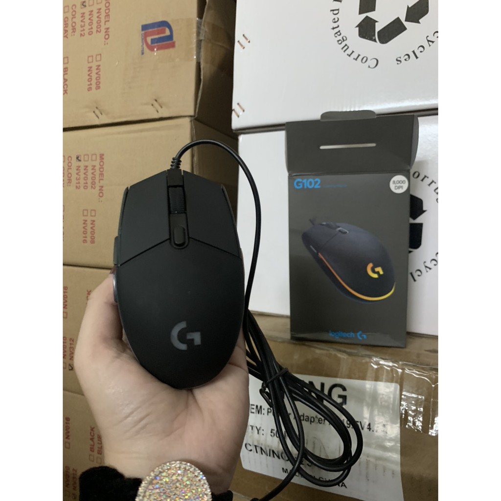 Chuột Logitech Có Dây G102 USB LED