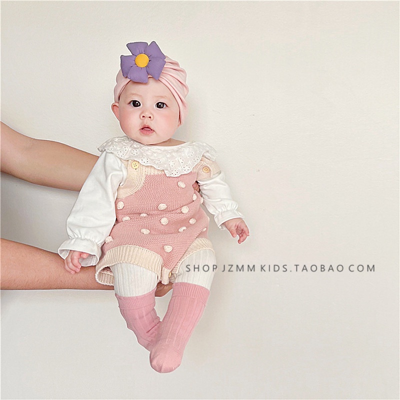 Mũ Trùm Đầu Mềm Mại Có Đính Hoa 3D Cho Bé