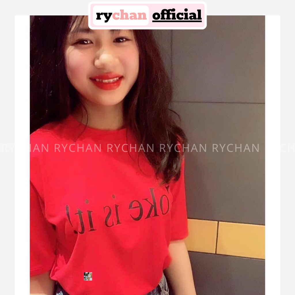 AT852 - Áo Thun Tay Lỡ Form Rộng Coke Is It 2 Màu Năng Động Form Rộng