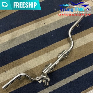 Gác chân trước inox gắn wave dream cub.
