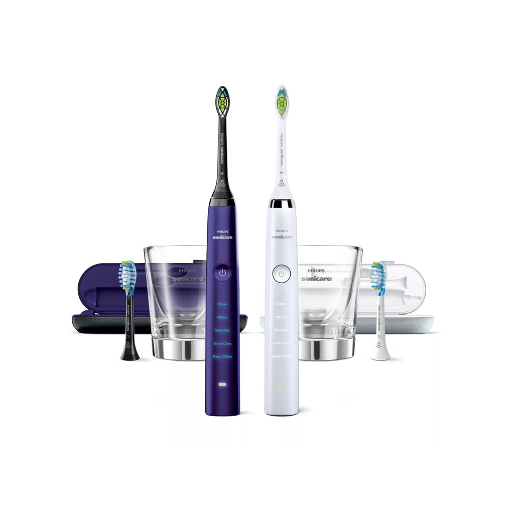 Bộ đôi bàn chải điện Philips Sonicare DiamondClean Classic (Hàng Mỹ)