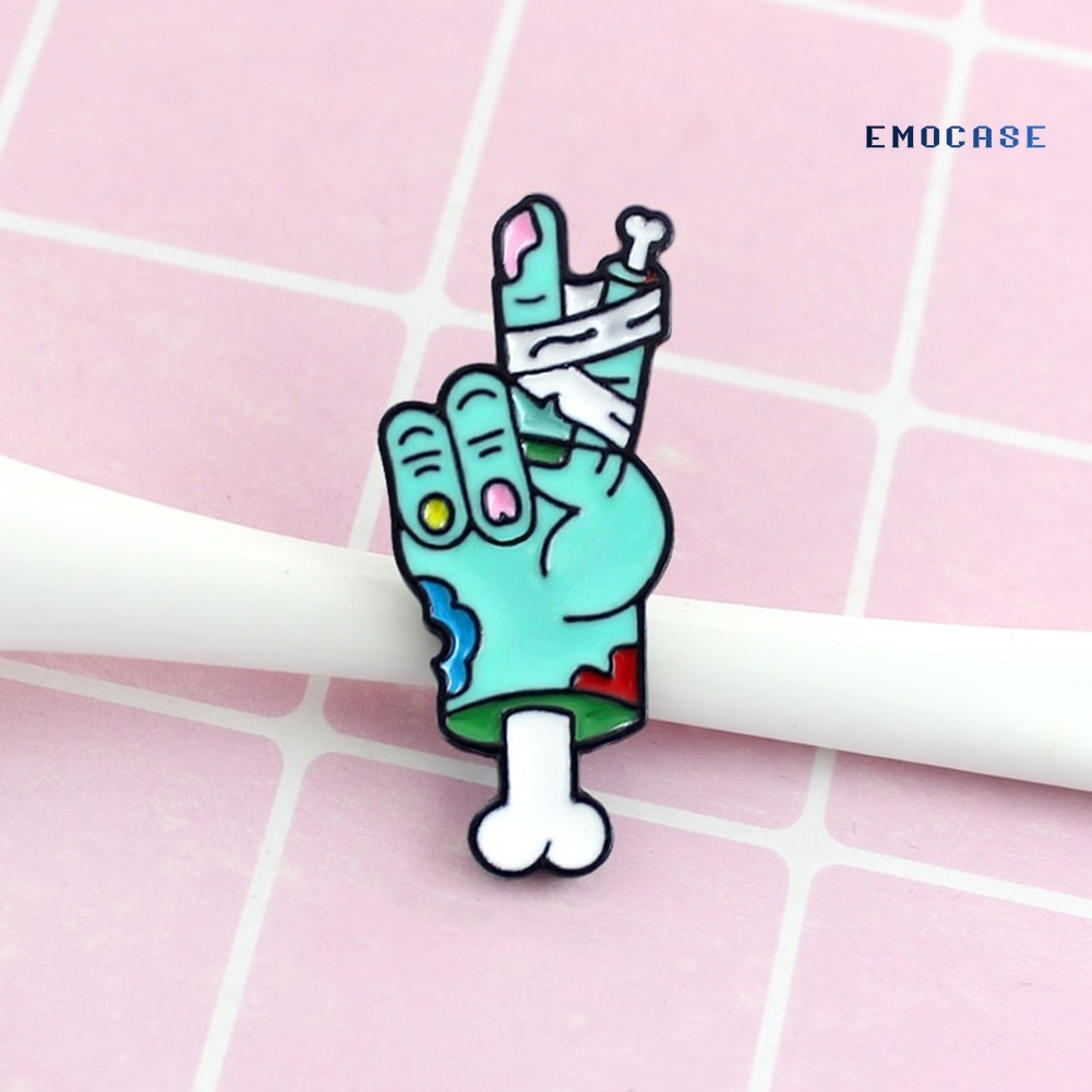 Ghim Cài Áo Hình Bàn Tay Đầu Lâu Độc Đáo