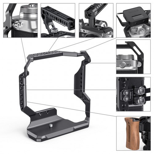 SmallRig Cage cho FUJIFILM X-T4 kèm giá đỡ Battery Grip VG-XT4 CCF2810 hàng chính hãng | Bảo hành 24 tháng