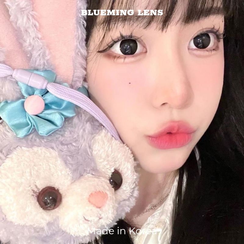 Lens mắt Black kính áp tròng đen tự nhiên, đủ size có giãn