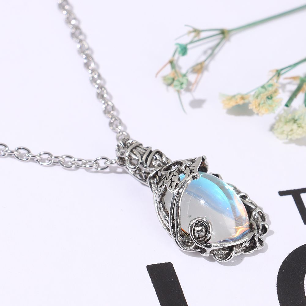 Vòng cổ mặt dây đính đá phong cách cổ điển thời trang cho cặp đôi