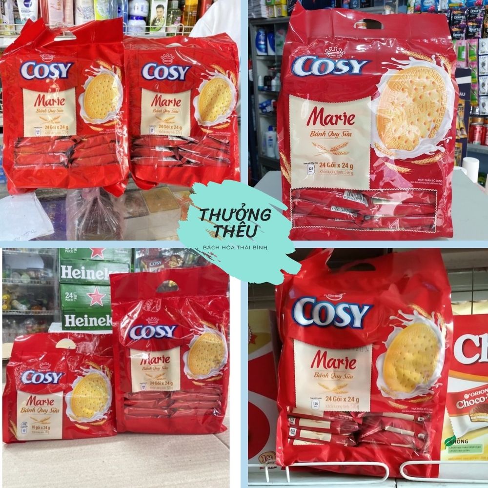 Bánh Quy Sữa Cosy Marie bịch 528 g22gói nhỏx 24g)