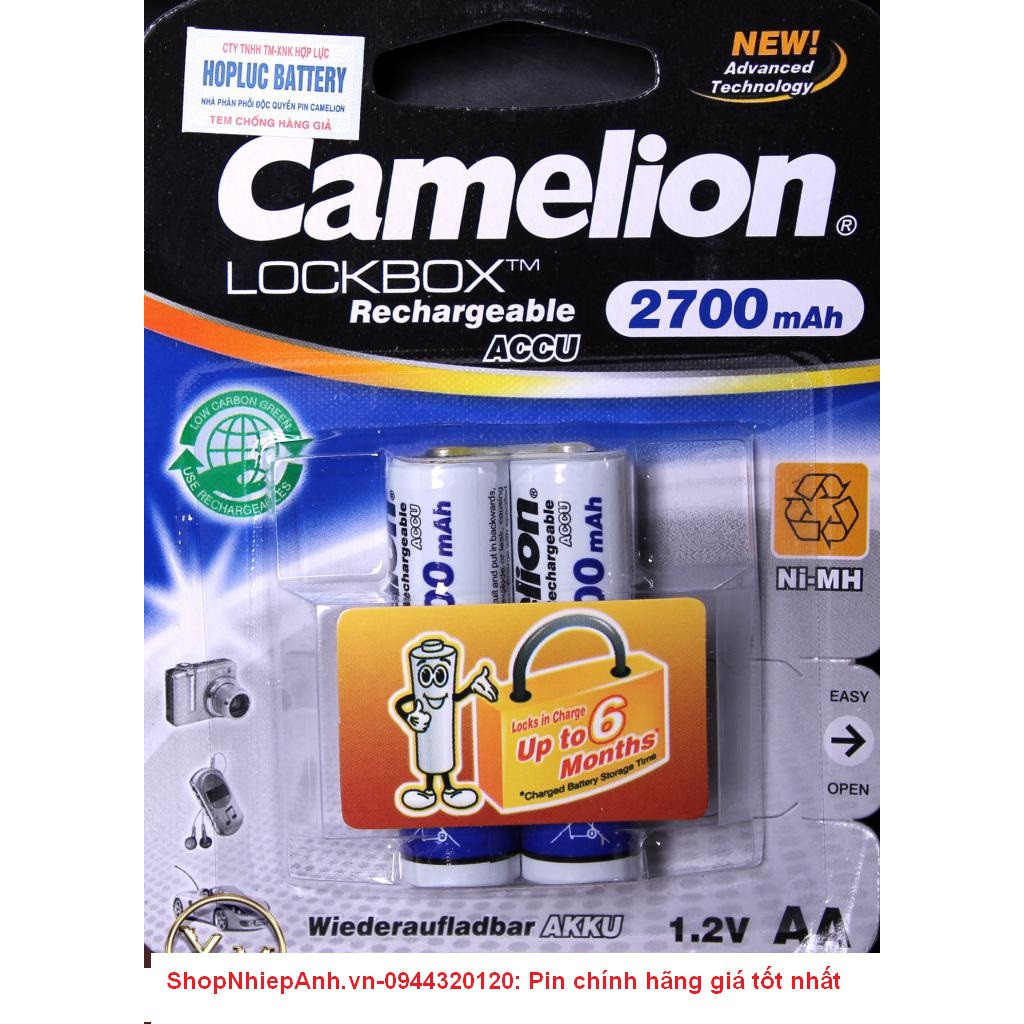 Pin sạc AA Camelion 2700mAh