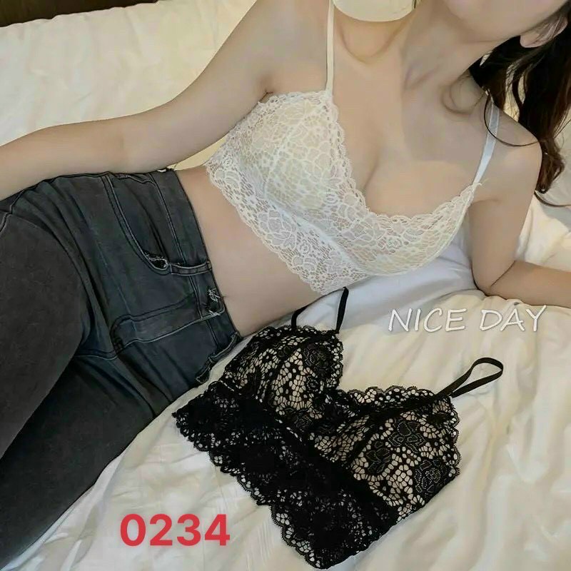 Áo bra ren hoa có đệm ngực Quảng Châu - alohashop91