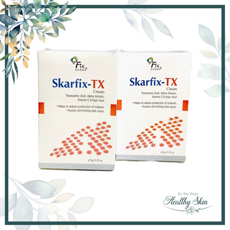 [15g] KEM HỖ TRỢ GIẢM THÂM NÁM TÀN NHANG FIXDERMA SKARFIX TX - SKARFIX PLUS CREAM