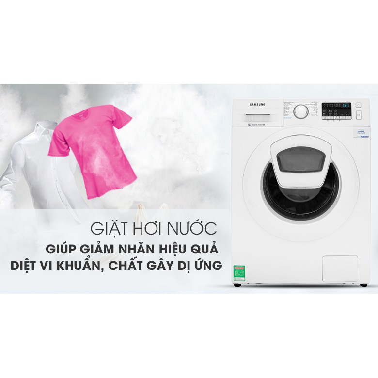 Máy giặt Samsung Addwash Inverter 9 Kg WW90K44G0YW/SV (Miễn phí giao tại HCM-ngoài tỉnh liên hệ shop)