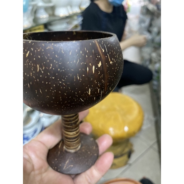 Ly bằng gỗ dừa