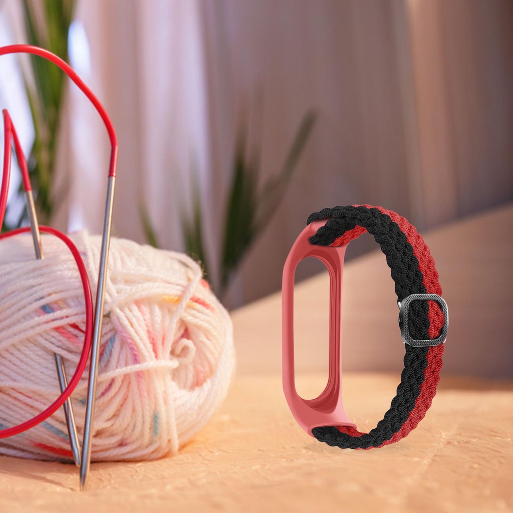 Dây Đeo Tay Thay Thế Bằng Nylon Co Giãn Điều Chỉnh Được Cho Xiaomi MiBand 5 6
