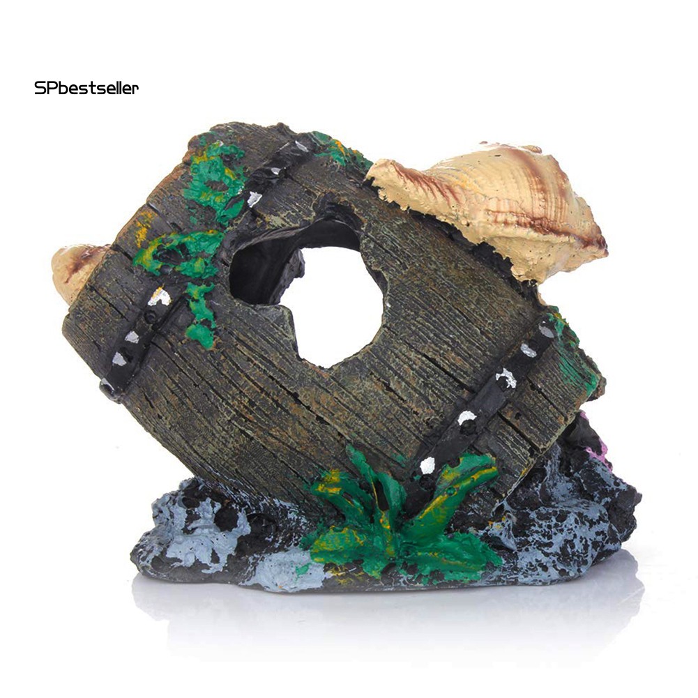 Ống vỏ ốc nhân tạo trang trí bể cá tiện dụng