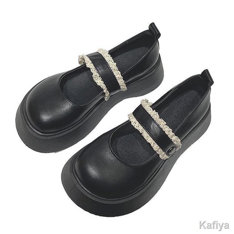 Cổ điển Mary Jane giày da nhỏ nữ mùa hè  mới cô gái đầu tròn đầu mềm với váy dày đáy Nhật Bản jk giày đơn đầu lớn | BigBuy360 - bigbuy360.vn