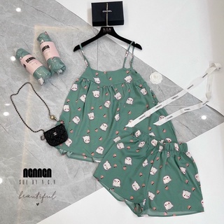 Bộ ngủ lụa 2 dây