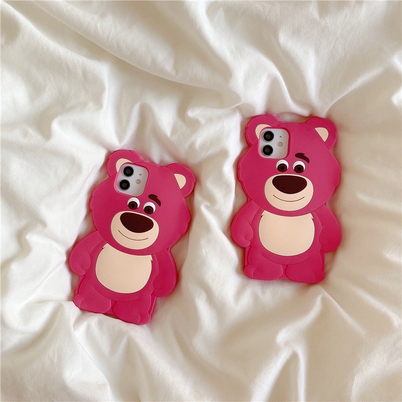 OPPO Ốp losto gấu dâu OPPO A91 A31 A9 2020 A5 2020 F11 F9 A7 A5s A3s F5 F3 A3 F1s A57 A39 A83 R17 R15 R9s
