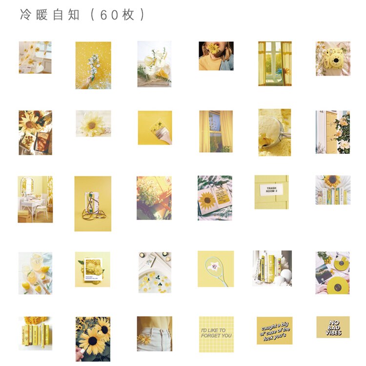 60 miếng dán trang trí dễ thương