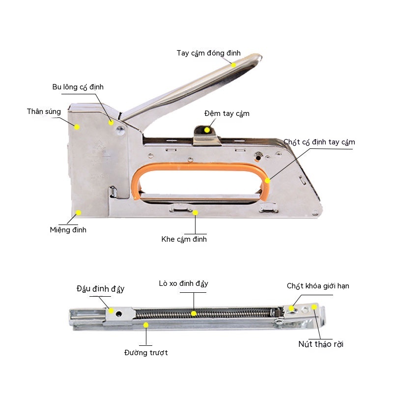 🔥Hướng dẫn sử dụng mã súng bắn đinh Súng Martin Súng bắn đinh hình chữ U bắn đinh súng bắn đinh quảng cáo máy in phun căng bạt 1008F