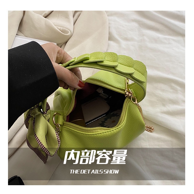 Túi Xách JASMIN NOIR Đeo Chéo Chất Liệu Da PU Đính Nơ Xinh Xắn Cho Nữ