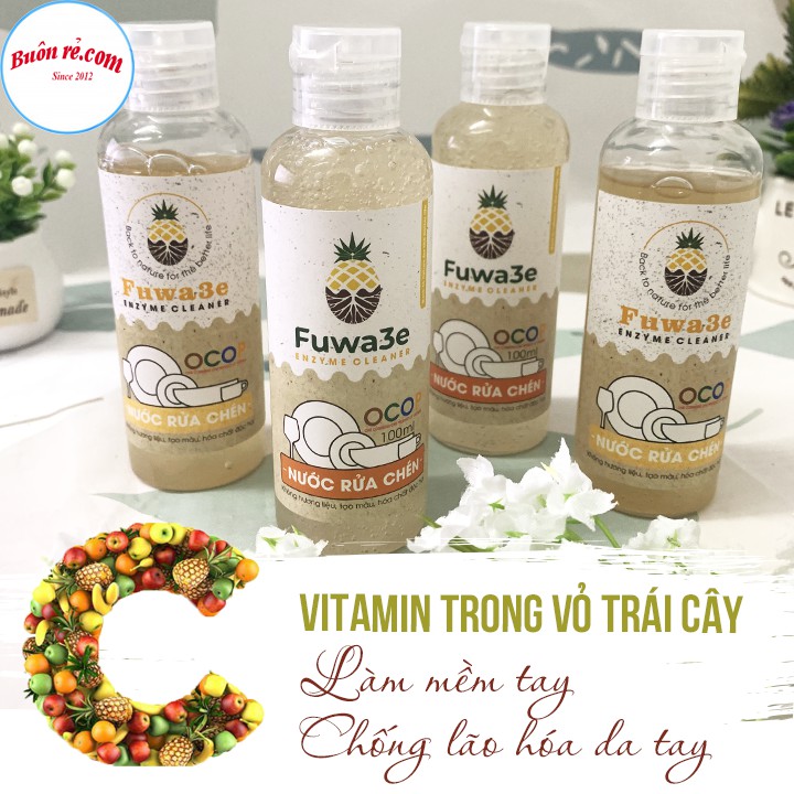 Nước rửa chén sinh học từ vỏ trái cây Fuwa3e 100ml bảo vệ da tay – Buôn Rẻ  01295