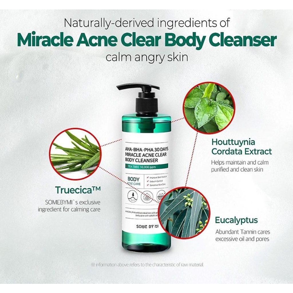 Sữa tắm Some By Mi AHABHAPHA 30 Days Miracle Acne Clear Body Cleanser 400g