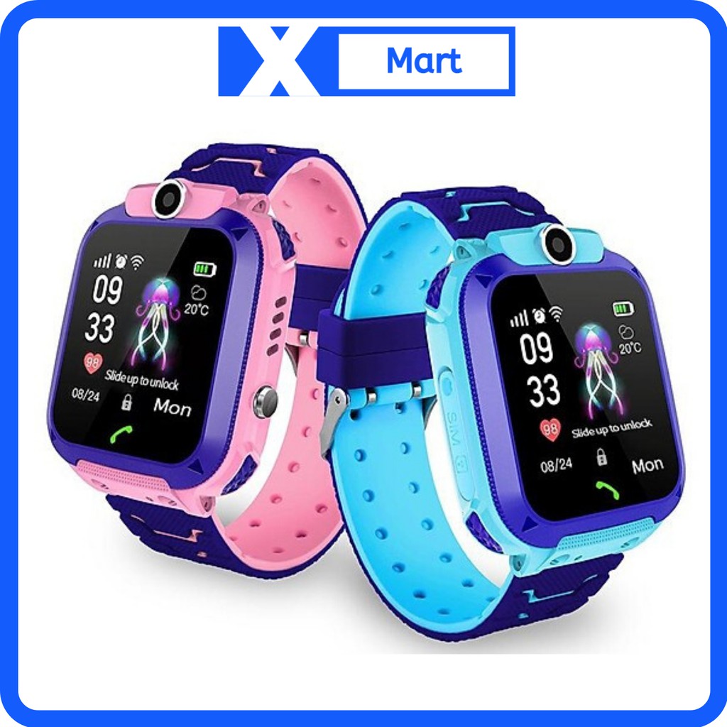 Đồng hồ thông minh định vị cho bé Q12 xài sim - Smart watch cho trẻ em có GPS an toàn