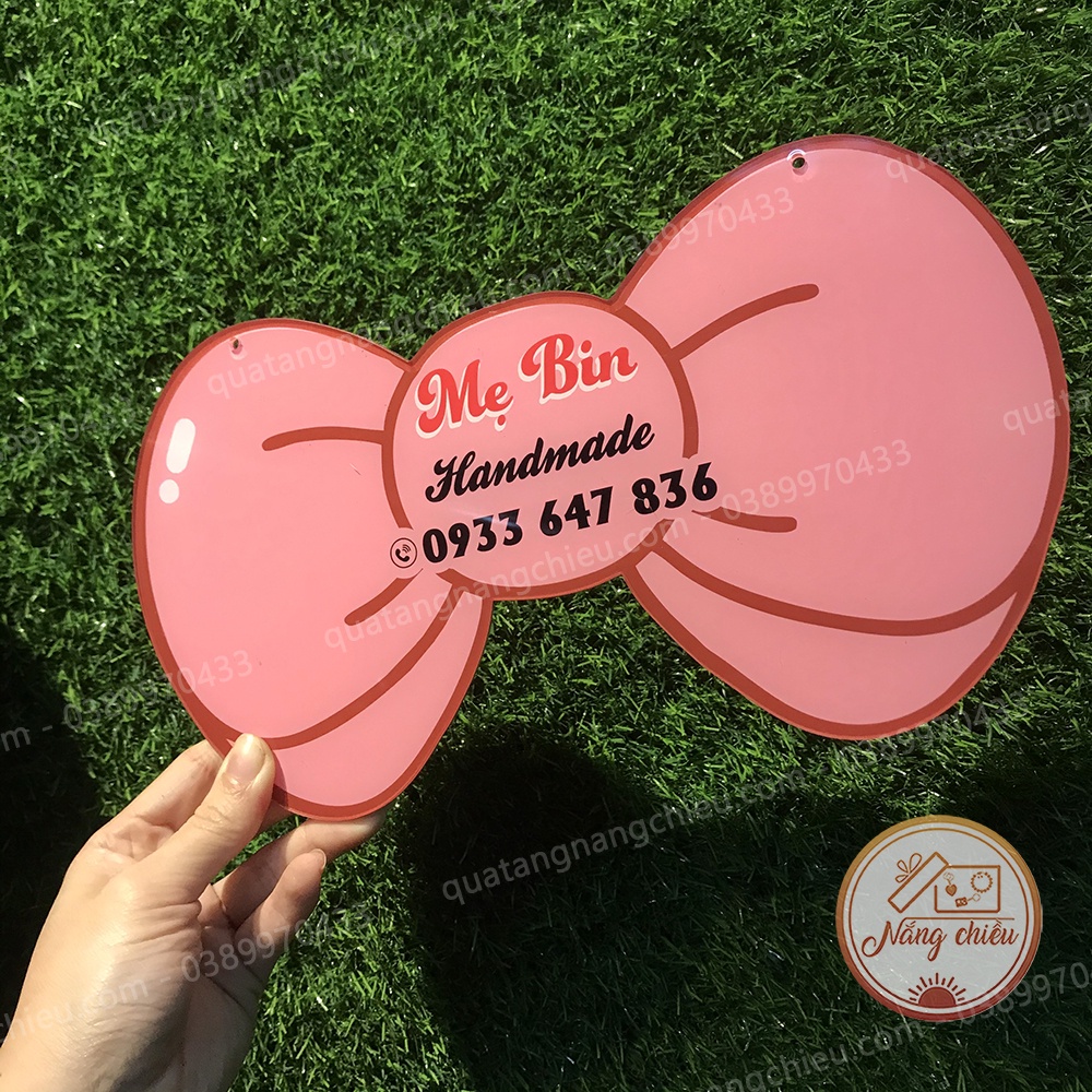 Bảng hiệu mica hình viên kẹo, Chất liệu mika , sắc nét , Bảng hiệu quảng cáo thương hiệu