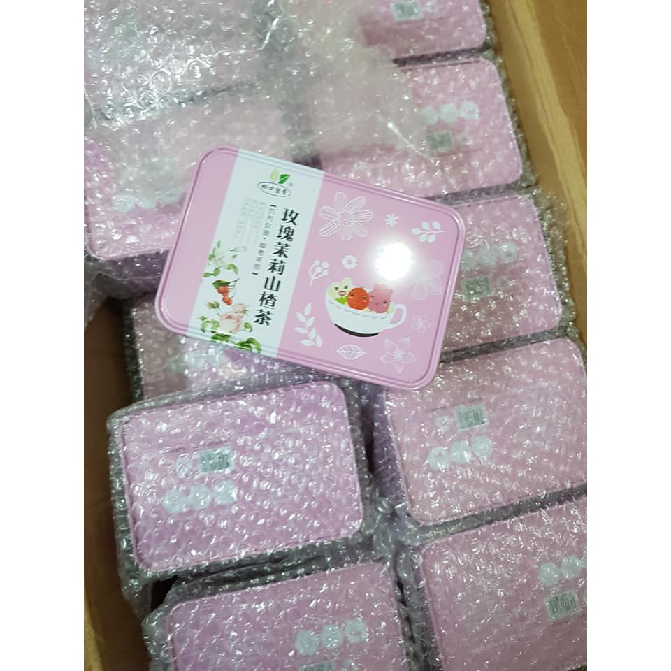 Set 10 gói Trà Hoa Hồng Hoa Lài Sơn Trà - Trà Giảm Mỡ Đẹp Da (HỘP THIẾC) | BigBuy360 - bigbuy360.vn
