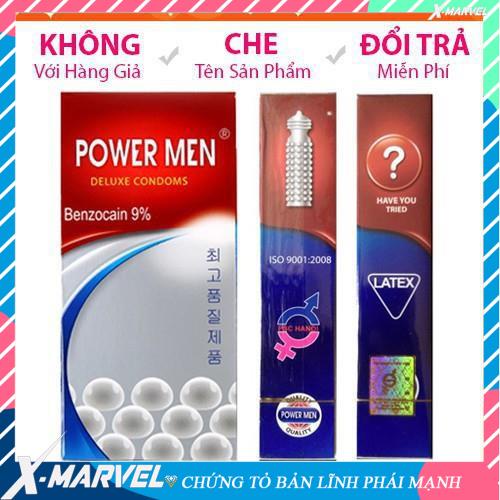 Bao Cao Su Power Men Ngọc Trai 12pc /điều hòa niềm vui