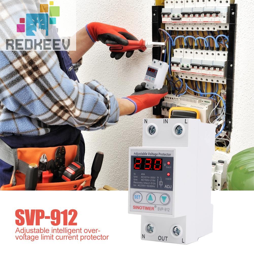 Redkeev SVP-912 Overvoltage Undervoltage Protective Device Reset Protector Relay | BigBuy360 - bigbuy360.vn