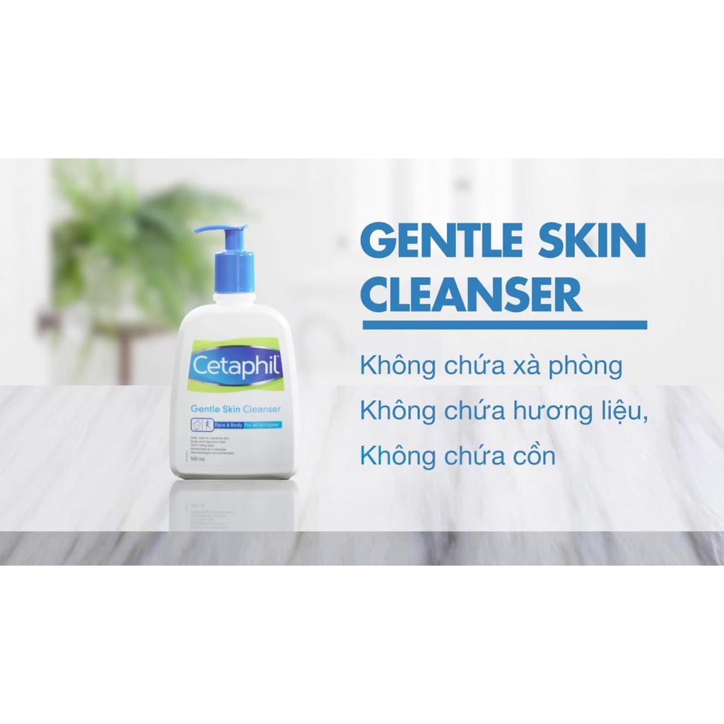 Sữa Rửa Mặt Cetaphil Gentle Skin Cleanser Dịu Nhẹ Cho Mọi Loại Da 125ml-500ml - PVN288