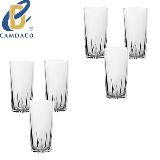 FREESHIP TOÀN QUỐC 50K - Bộ 6 Ly Cốc Thủy Tinh Uống Cà Phê 38 Khía 295ML Camdaglassco