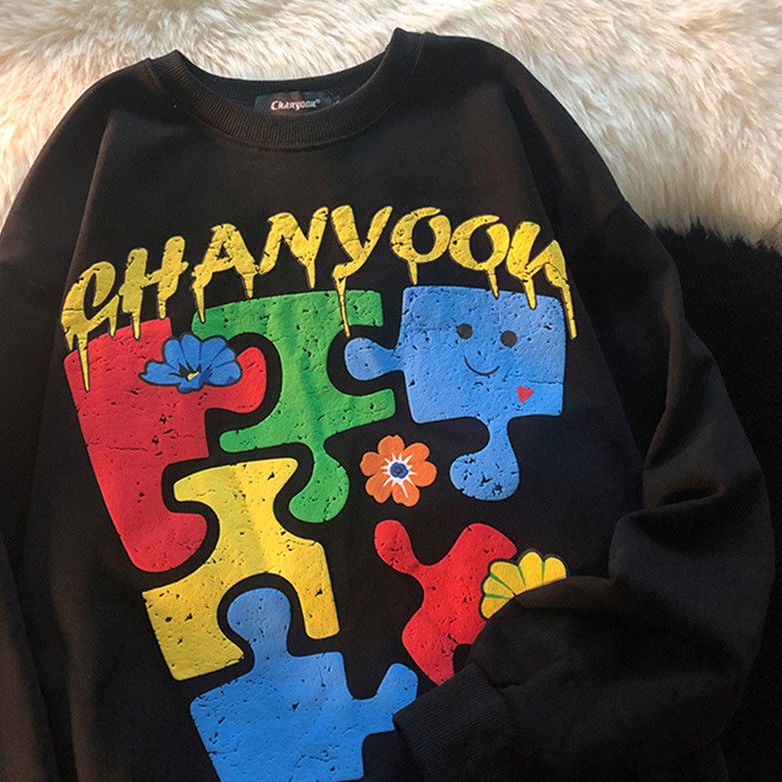 Áo Sweater Cổ Tròn Dáng Rộng Thời Trang Mùa Thu Cho Nữ