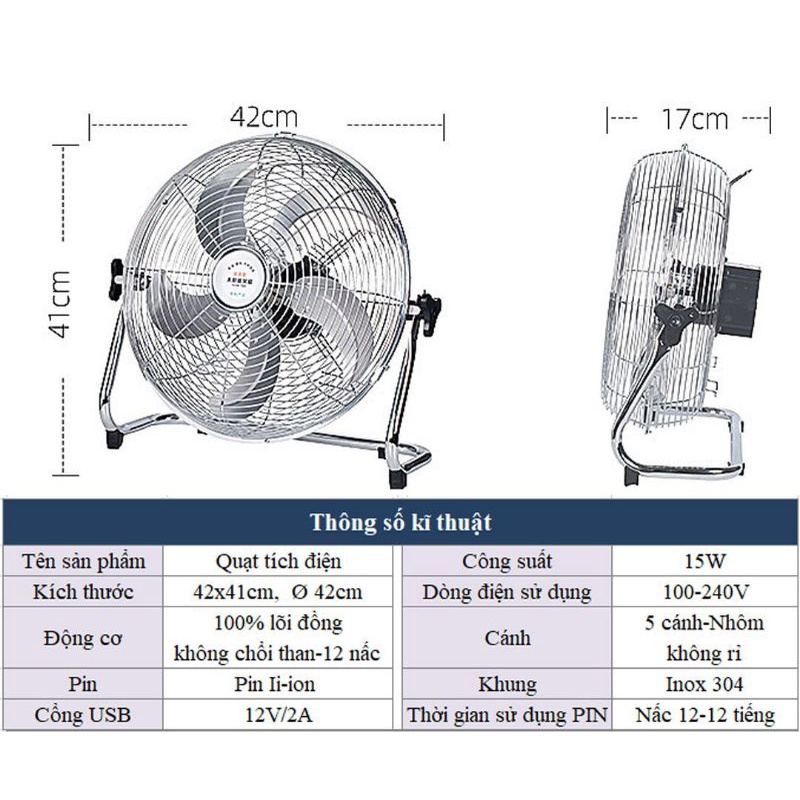 QUẠT SÀN TÍCH ĐIỆN SIÊU KHỦNG