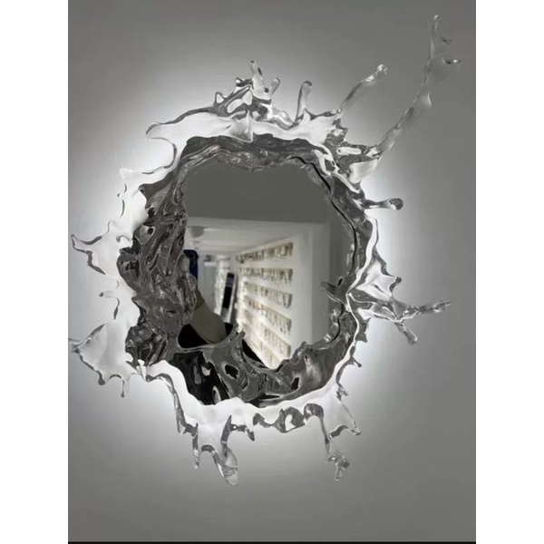 Gương treo tường hình khối nước Water Drops Mirror phong cách Bắc Âu
