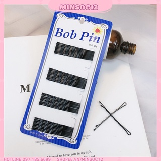 Vỉ sét kẹp tóc ghim tăm đen