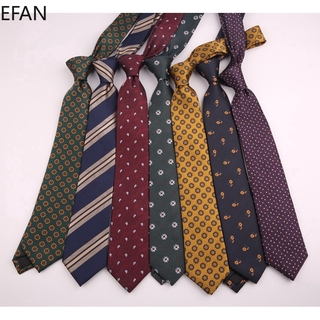 Cà Vạt EFAN Họa Tiết In Ấn Thời Trang Lịch Lãm Cho Nam 7cm