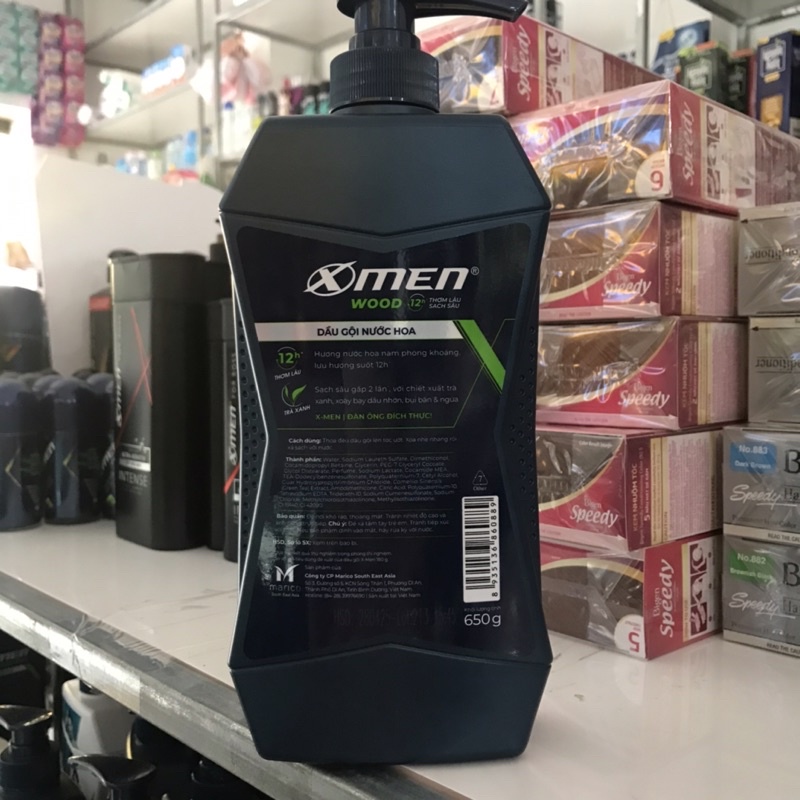 Dầu gội Xmen nước  hoa Wood 650g