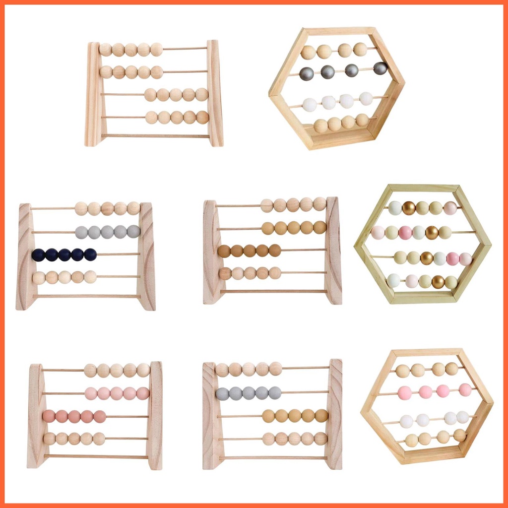 Bàn Tính Hạt Nhiều Màu Sắc Cho Bé Học Toán