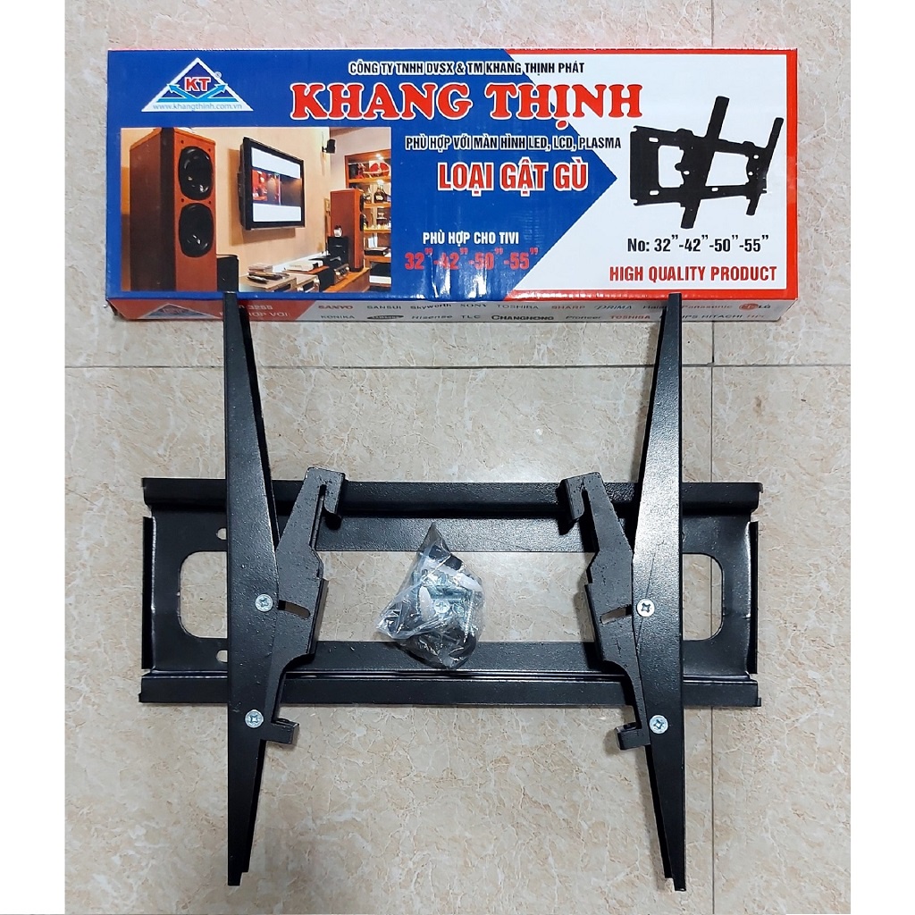 Giá treo tivi, giá tivi treo tường đa năng KHANG THỊNH loại cố định - loại gật gù, dùng cho Tivi 19inch - 70inch
