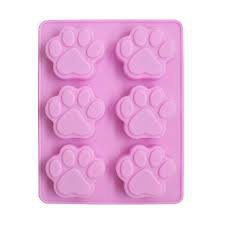 Khuôn silicon làm pudding, đậu hũ non, thạch, làm bánh hình chân mèo ngộ nghĩnh