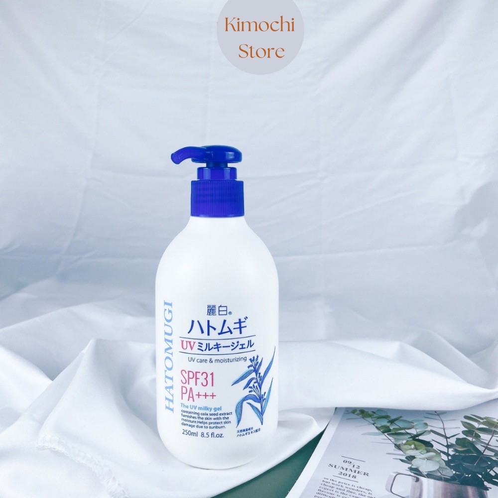 Sữa dưỡng thể chống nắng Hatomugi UV Milky Gel SPF31 PA +++ Kimochi Store