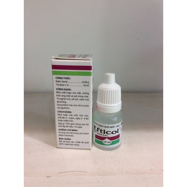 Nước nhỏ mắt , mũi Efticol 10ml