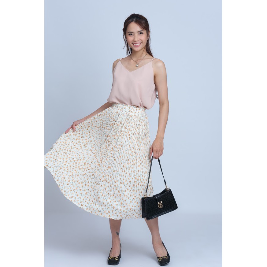 Chân váy dài xếp ly hoạ tiết bươm bướm GC DINOS GTB | BigBuy360 - bigbuy360.vn